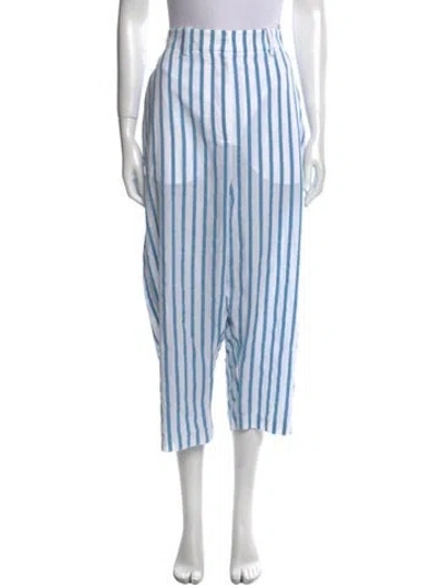 Pre-owned The Row Striped Wide Leg Pants In Multi