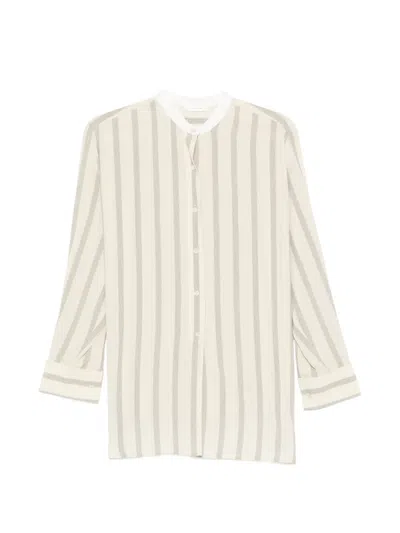 The Row Striped-pattern Shirt In Neutral