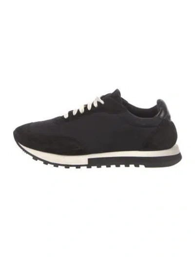 Pre-owned The Row Suede Athletic Sneakers In Black