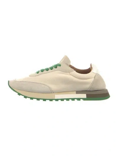 Pre-owned The Row Suede Athletic Sneakers In Green/neutrals