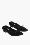 The Row Suede Awar Ballet Flats In Black