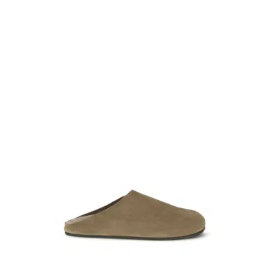 THE ROW SUEDE HUDSON MULES
