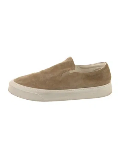 Pre-owned The Row Suede Loafer Sneakers In Brown