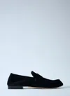 The Row Suede Loafers In Black