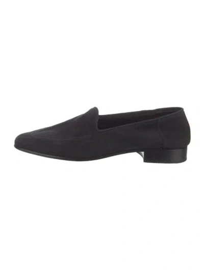Pre-owned The Row Suede Loafers In Blue