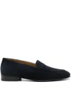 The Row Loafer Aus Wildleder In Blue
