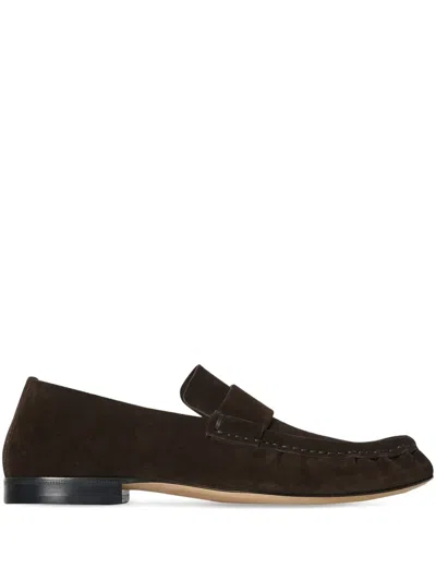THE ROW SUEDE LOAFERS