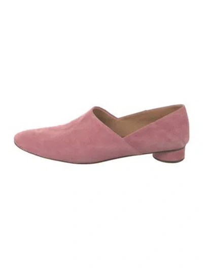 Pre-owned The Row Suede Loafers In Pink