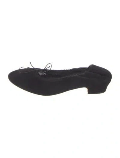 Pre-owned The Row Suede Mules In Black