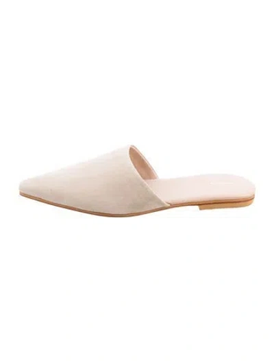 Pre-owned The Row Suede Mules In Brown