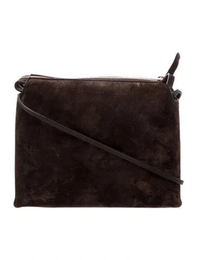 Pre-owned The Row Suede Nu Mini Twin In Brown