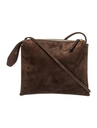 Pre-owned The Row Suede Nu Twin Mini In Brown