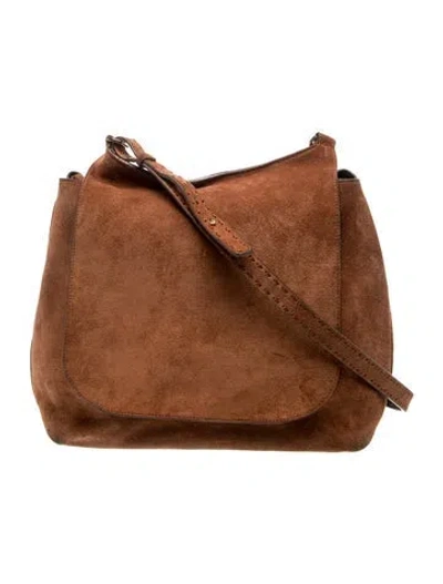 Pre-owned The Row Suede Sideby In Brown