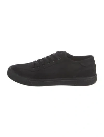 Pre-owned The Row Suede Sneakers In Black