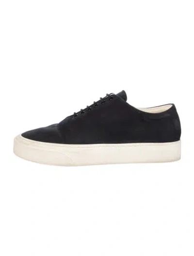 Pre-owned The Row Suede Sneakers In Blue