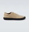 The Row Suede Sneakers In Neutral