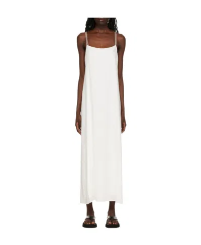 The Row Suspender Dress In White