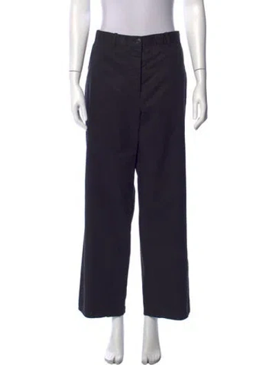 Pre-owned The Row Suzana Pant Wide Leg Pants In Black