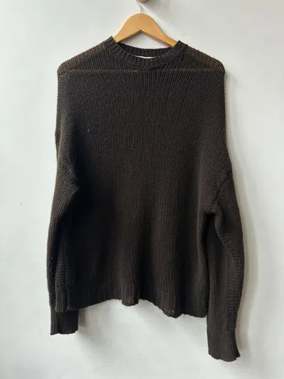 Pre-owned The Row Sweater 100% Cashmere In Brown