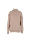 The Row Daverio Cashmere And Silk-blend Sweater In Beige