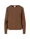 The Row Lorynna Cashmere And Silk-blend Sweater In Brown