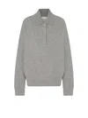 The Row Corzas Buttoned Polo-collar Polo Shirt In Gray
