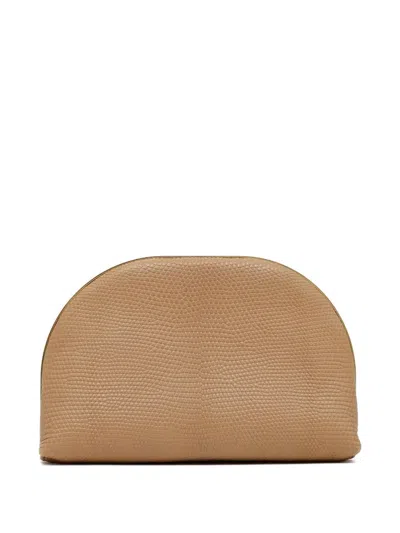 The Row Sylvia Clutch Bag In Neutral