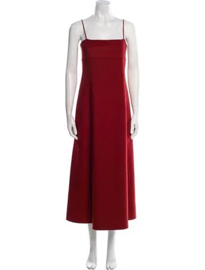 Pre-owned The Row Sylvia Sleeveless Long Dress W/ Tags In Red