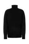The Row Stepny Wool And Cashmere Turtleneck Sweater In Black