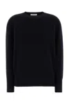 The Row Oversized Cashmere Leilani Sweater With Crew Neck In Blue