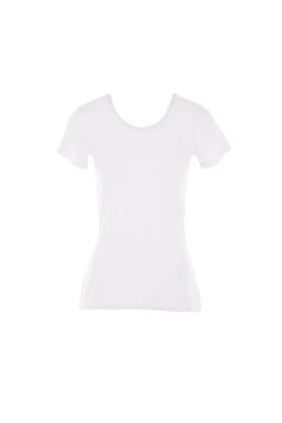 【TheRow】T-shirts and Polos White Chiara T-Shirt White in Organic Cotton – The Row