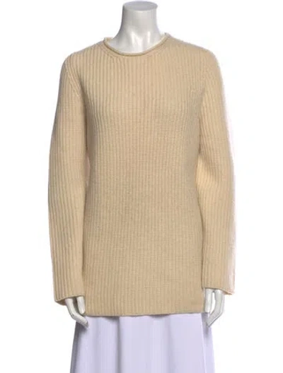 Pre-owned The Row Taby Cashmere Sweater In Neutral