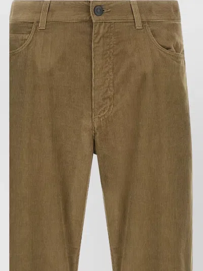 The Row Tailored Trousers With Front And Back Pockets In Brown