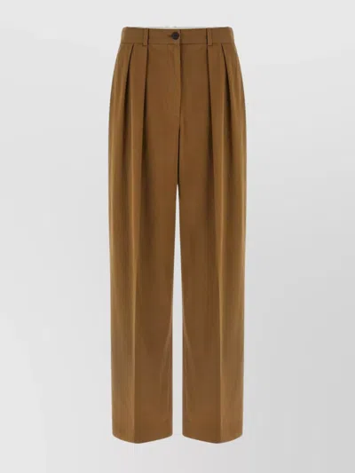 THE ROW TAILORED TROUSERS WITH PLEATS AND POCKETS