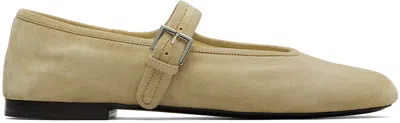 The Row Tan Boheme Mj Ballerina Flats In Tan Tan