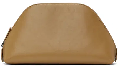 The Row Tan Devon Pouch In Sra Sahara Ans