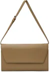 The Row Tan Evening Clutch In Wclg Warm Chestnut L