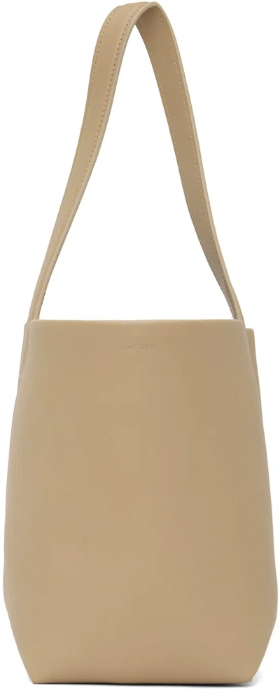 The Row Tan Small N/s Park Tote In Dns Dune Shg