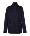 The Row Tanera Cashmere Jacket In Blue