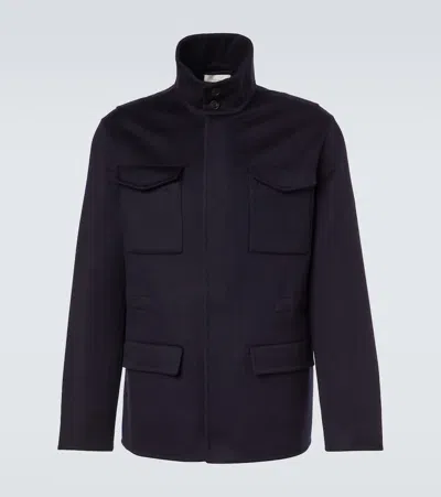 The Row Tanith Cashmere Jacket In Blue