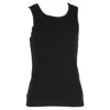 The Row Tank Top In Black Cotton In Black