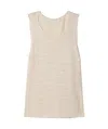 The Row Juyah Open-knit Silk Tank In True Color