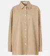 The Row Blaga Virgin Wool Button-up Shirt In Neutral