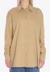 The Row Tansy Shirt In Brown