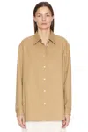 The Row Blaga Virgin Wool Button-up Shirt In Neutral