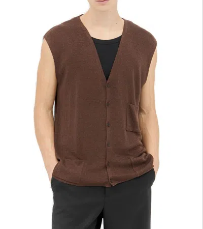 The Row Tarik Vest In Brown