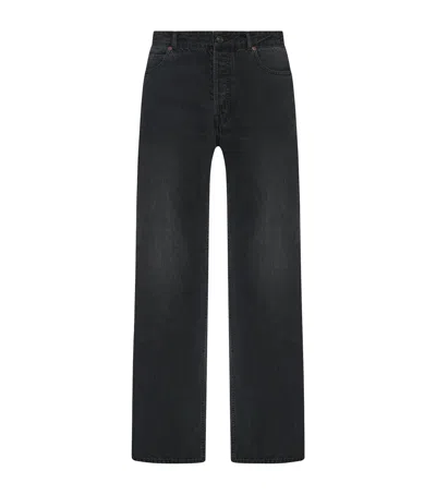The Row Tarino Cotton Jeans In Black