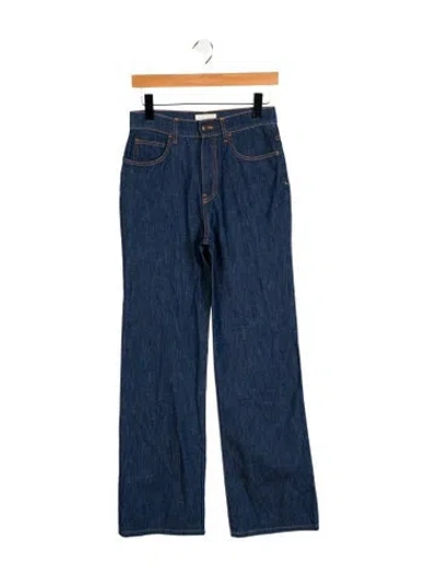 Pre-owned The Row Tarley Jean Wide Leg Jeans In Blue
