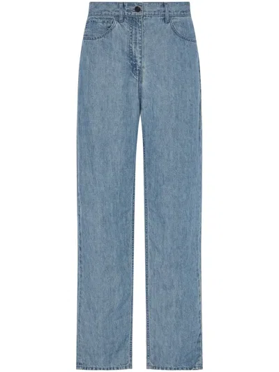 The Row Tarley Straight Leg Jeans In Blue