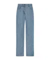 The Row Eglitta Straight Leg Washed Jeans In Blue